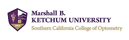 Southern California College of Optometry at Marshall B Ketchum University SCCO Vertical ShieldOutline White 1